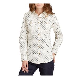 Duluth Trading Company Freewill Twill Patterned shirt women’s size XL
